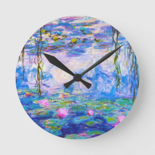 Horloge Ronde Nénuphars Claude Monet