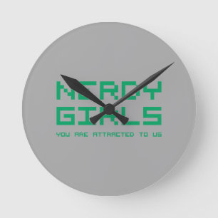 Horloge Ronde Nerdy Girls 2