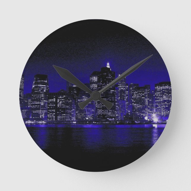 Horloge Ronde New York La Nuit (Recto)
