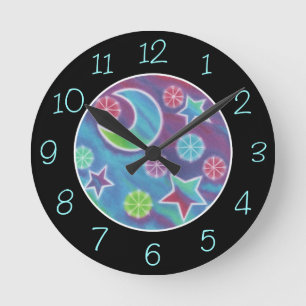Horloge Ronde Night Bright Numbers