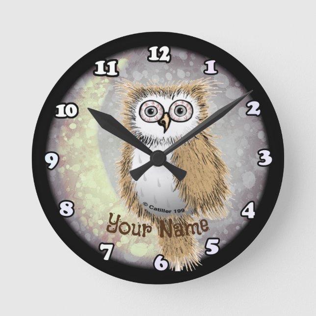 Horloge Ronde Night Owl (Recto)