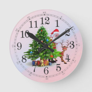 Horloge Ronde Noël