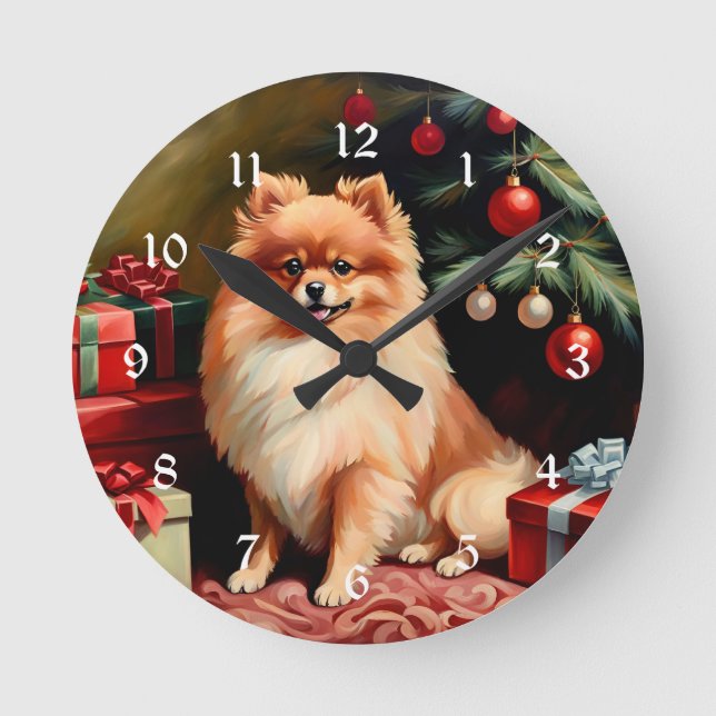 Horloge Ronde Noël Pomerien (Recto)