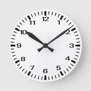 Horloge Ronde noir blanc