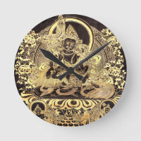 Noir et art bouddhiste tibétain d'or