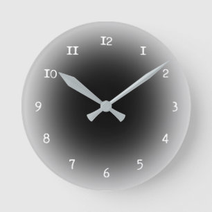 Horloge Ronde Noir et blanc