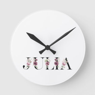 Horloge Ronde Nom Julia