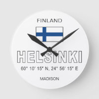 Nom personnalisé Coordonnées d'Helsinki