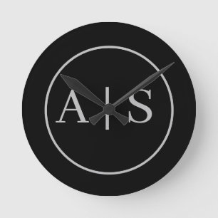 Horloge Ronde Nom personnel personnalisable