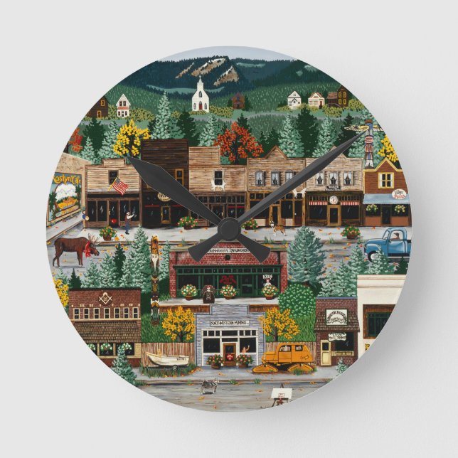 Horloge Ronde "Northern Exposure" ~ Roslyn, Washington (Recto)