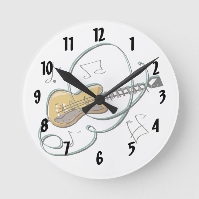 Horloge Ronde notes de guitare abstraite musique.png (Recto)