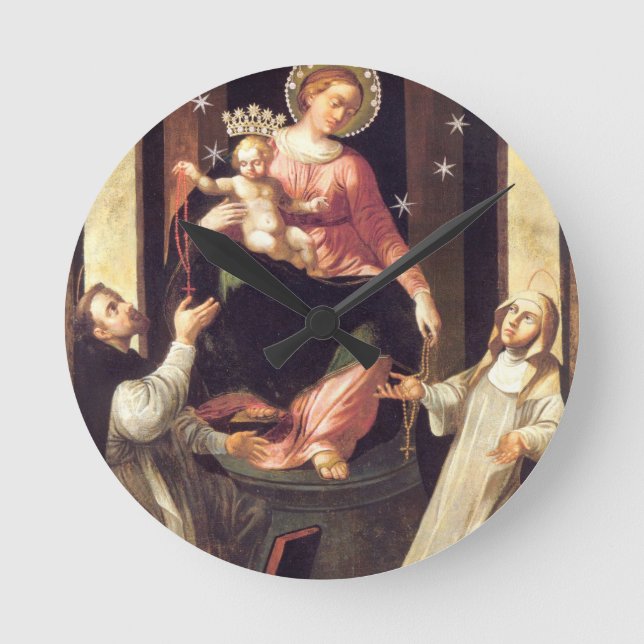 Horloge Ronde Notre-Dame Du Rosaire Vénéré À Pompéi (Recto)