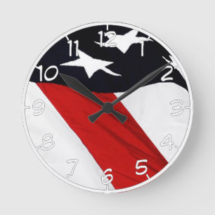 Horloge Ronde Notre drapeau