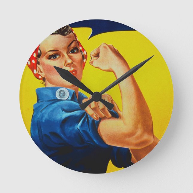 Horloge Ronde Nous pouvons le faire Rosie le Riveter (Recto)