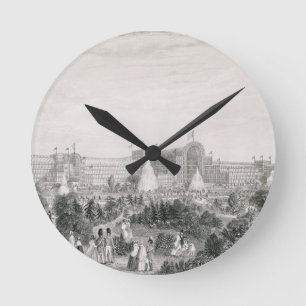 Horloge Ronde Nouvelle Crystal Palace chez Sydenham, gravé par