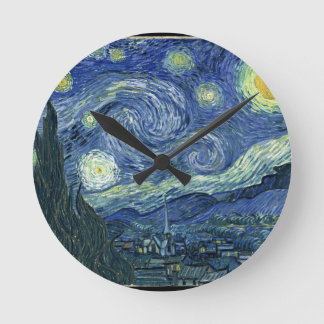 Horloge Ronde Nuit étoilée