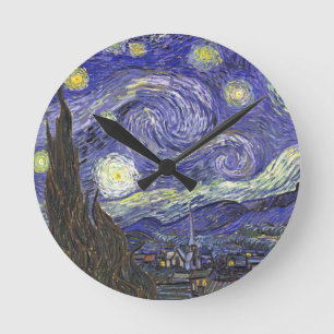 Horloge Ronde Nuit étoilée par Vincent van Gogh