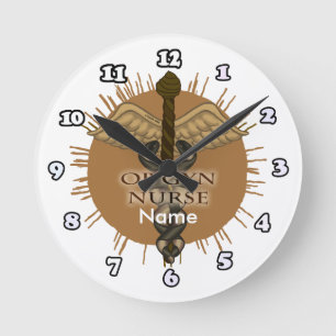 Horloge Ronde OB Gyn Nurse Caduceus