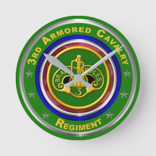 Horloge Ronde Objet souvenir du 3e régiment de cavalerie blindée