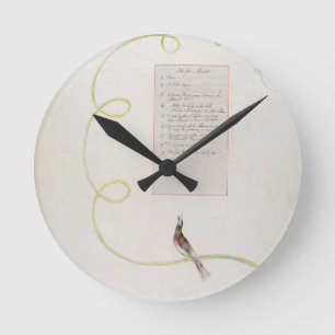 Horloge Ronde "Ode pour la musique" conception 94 'des poèmes d