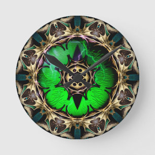 Horloge Ronde Œil de dragon