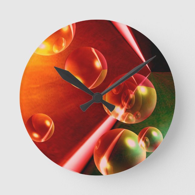 Horloge Ronde Oeuvre Abstraite contemporaine de Serdar Hizli (Recto)