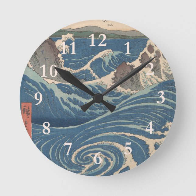 Horloge Ronde Oeuvre japonaise de Naruto Whirlpool (Recto)