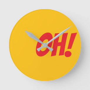 Horloge Ronde OH! - Si Vous Savez Que Vous Connaissez