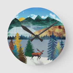 Horloge Ronde Oie du soleil