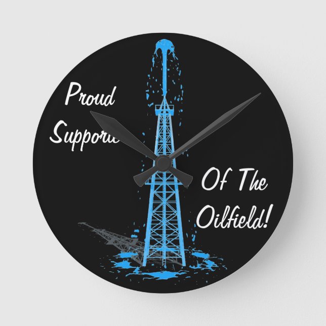Horloge Ronde Oilfield Clock (Recto)