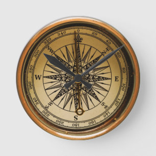 Horloge Ronde Old compass