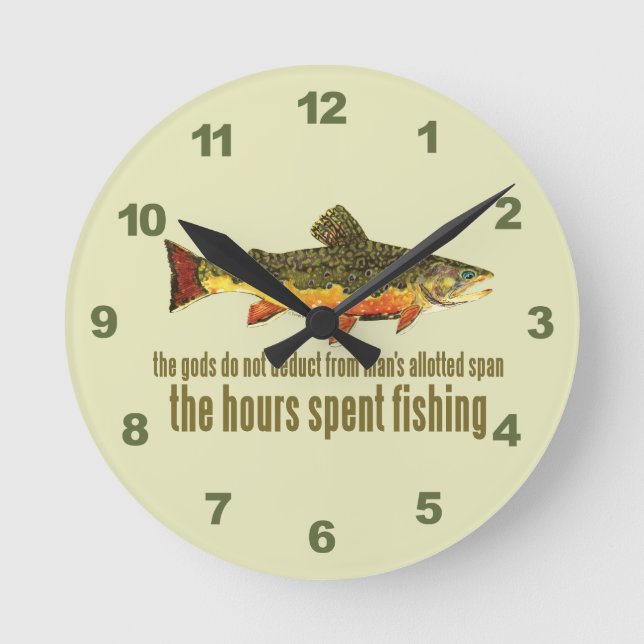 Horloge Ronde Old fishing saying (Recto)