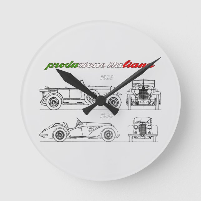 Horloge Ronde Oldtimer Amore Motore Alfa Romeo (Recto)