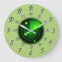 Olive avec Radar gris MilitaireTemps Grande horlog