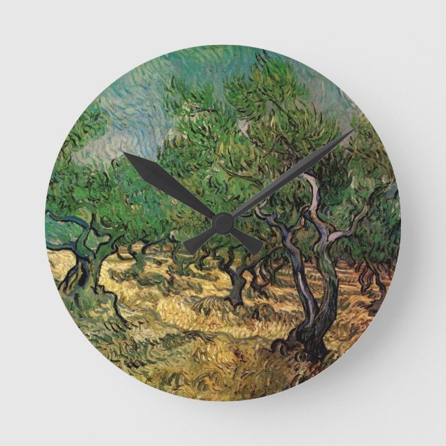Horloge Ronde Olive Grove par Vincent van Gogh (Recto)