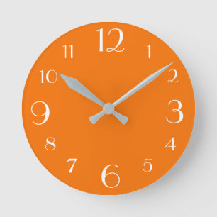 Horloge Ronde Orange