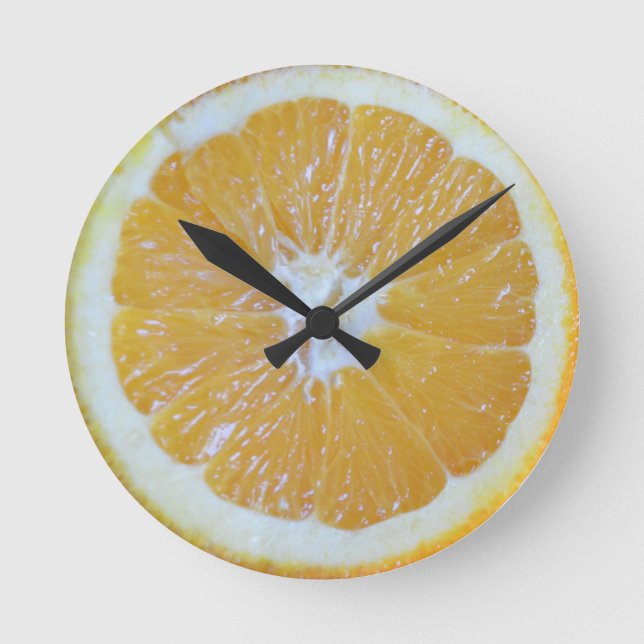 Horloge Ronde Orange Slice (Recto)