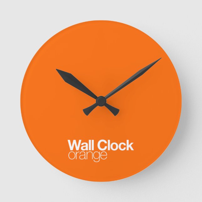 Horloge Ronde Orange Wall Clock (Recto)