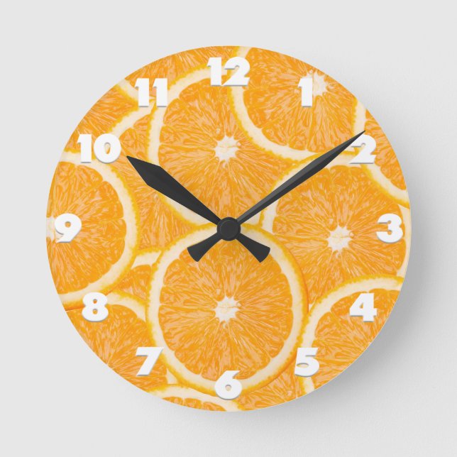 Horloge Ronde Oranges wall clock (Recto)