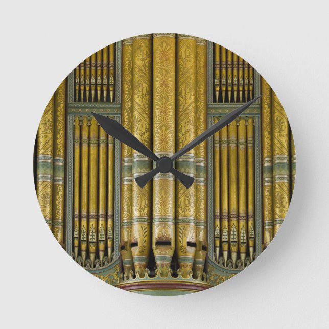 Horloge Ronde Organe pipes round clock (Recto)