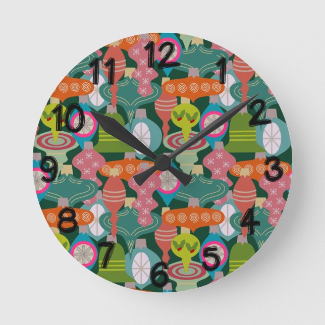 Horloge Ronde Ornament Jumble (Recto)