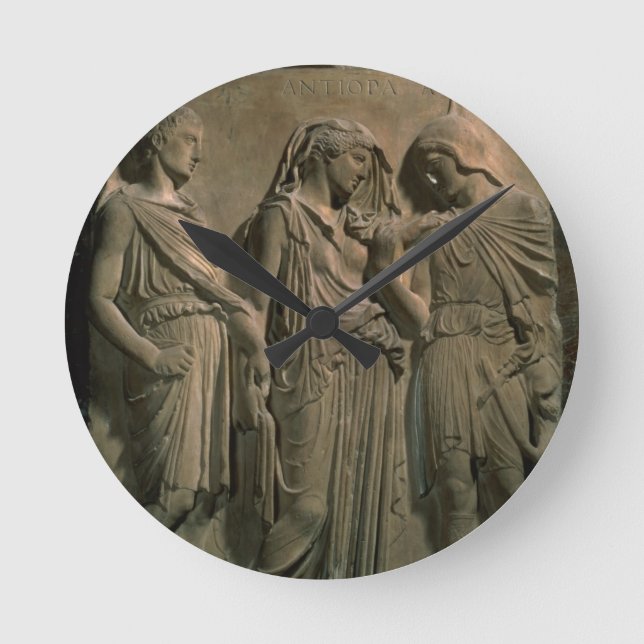 Horloge Ronde Orphée, Eurydice et Hermes (marbre) (Recto)