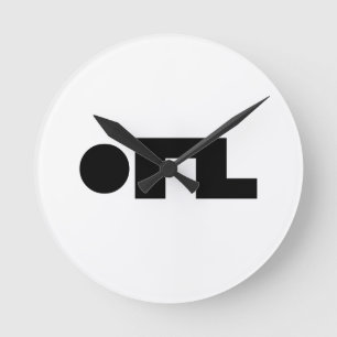 Horloge Ronde ORZ Emoticon Kaomoji Emoji