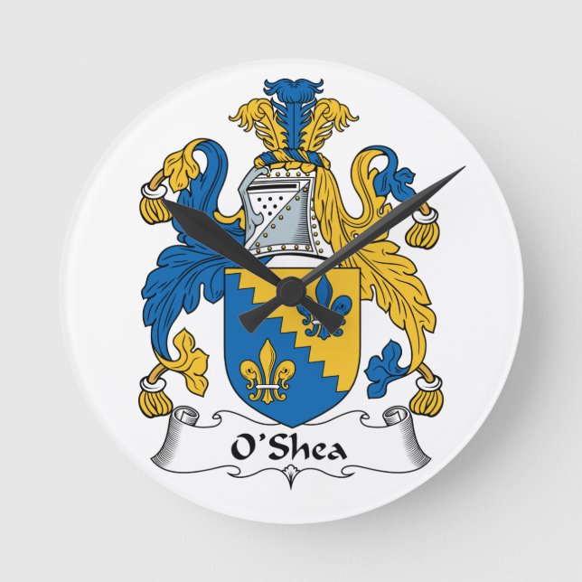 Horloge Ronde O'Shea Family Crest (Recto)
