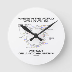 Horloge Ronde Où seriez-vous de la chimie organique ?