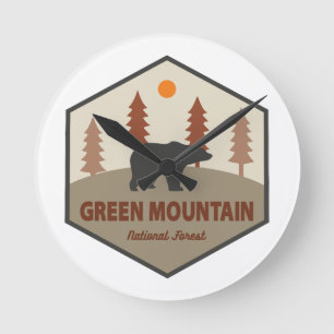 Horloge Ronde Ours forestier national de Green Mountain