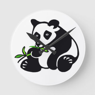 Horloge Ronde Ours PANDA -Amoureux des animaux - -Conservation -
