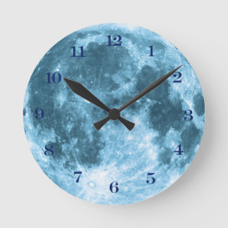 Horloge Ronde Outer Space Astronomy Astronaut Nursery Moon