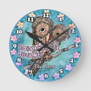 Horloge Ronde Owl Journey