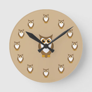 Horloge Ronde Owl Kitchen Wall Clock Owl Lover